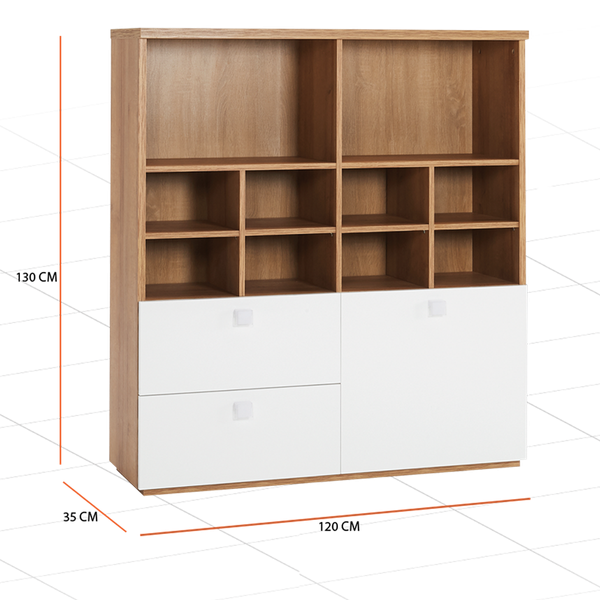 Globo Bookcase Size