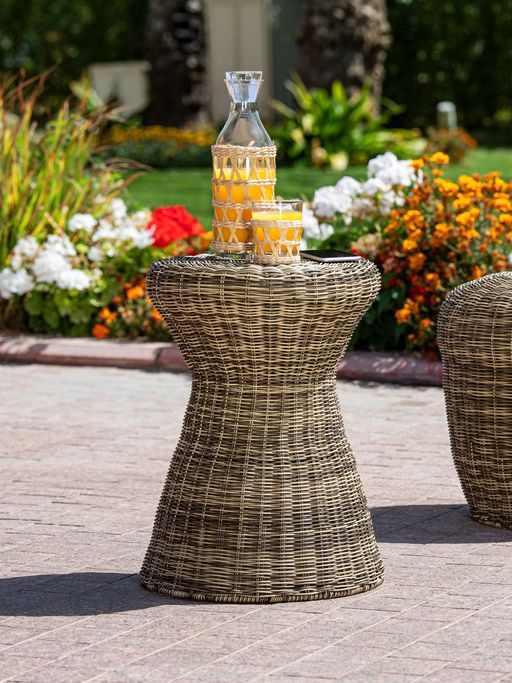 Garden rattan stool sale