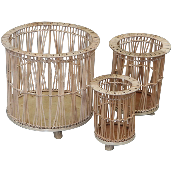 Rattan Planter Set