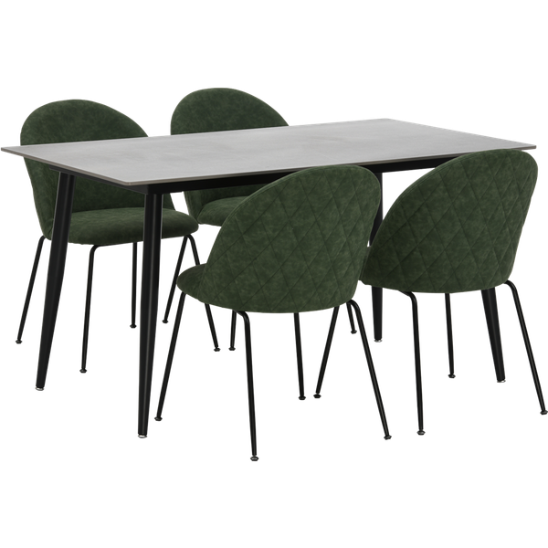 Mei 4 Seats Dining Table Set