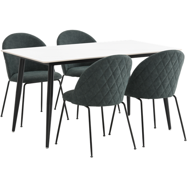 Mei 4 Seats Dining Table Set