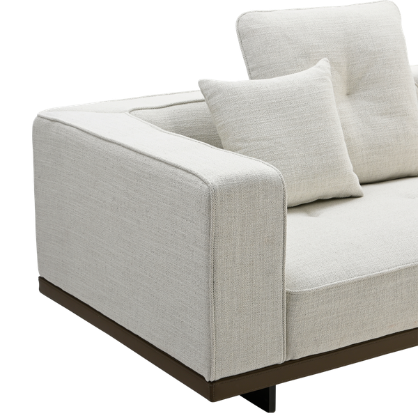 Material Sofia 3-Seater Sofa Fiber Wood