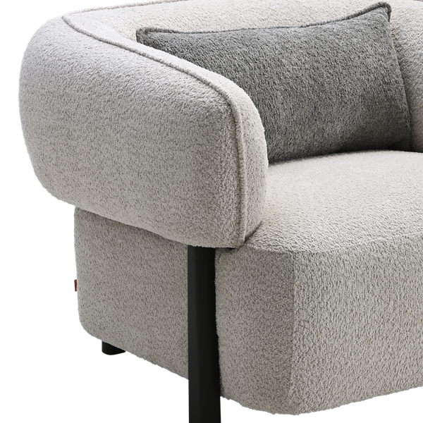 Alessandra Single Chair Ivory