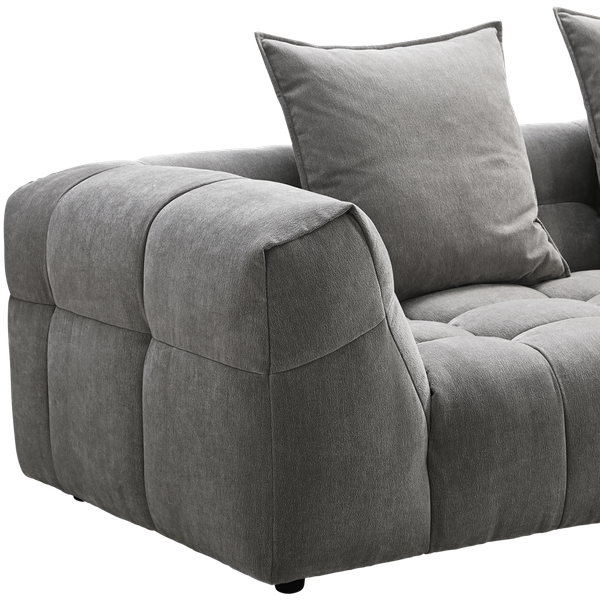 Material Chiara 3-Seater Sofa Light Grey