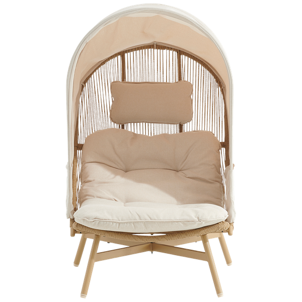 Material Selena Canopy Chair and Footrest