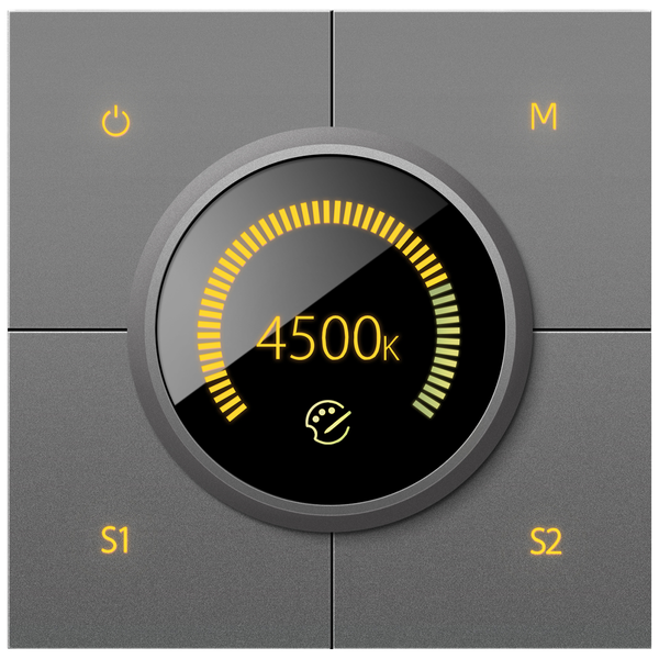 مفتاح تعتيم ذكي بمقبض دوّار