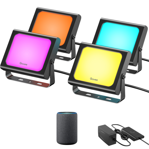 Govee LED Smart Flood Lights RGBIC PAK4