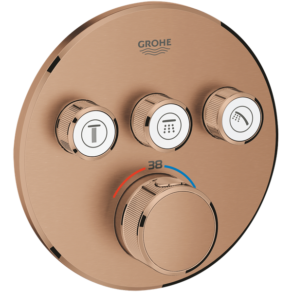 GROHE Grohtherm SmartControl Safety mixer for concealed installation with 3 valves