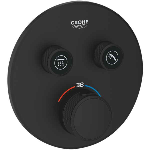 GROHE جروثيرم سمارت كنترول خلاط حراري مخفي مع 2 صمام GROHE جروثيرم سمارت كنترول خلاط حراري مخفي مع 2 صمام
