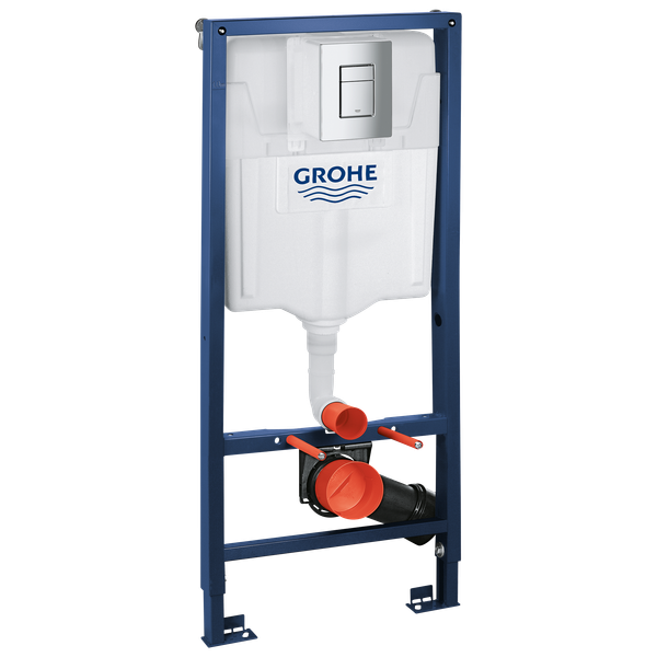  GROHE رابيد SL طقم تثبيت جداري 3 في 1 للمراحيض المعلقة على الحائط – ارتفاع 1.13 متر