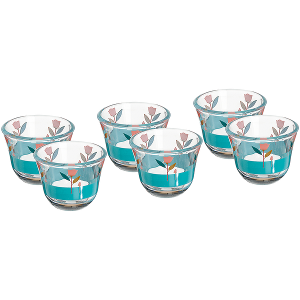 وردة طقم فناجين قهوة 